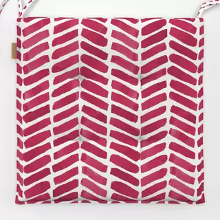 Sitzkissen Chevron Aquarell Viva Magenta