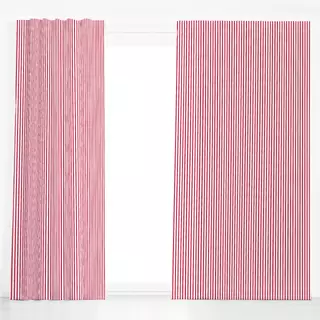 Dekovorhang Längsstreifen Viva Magenta