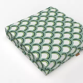 Bodenkissen Retro Regenbogen Mint Grün