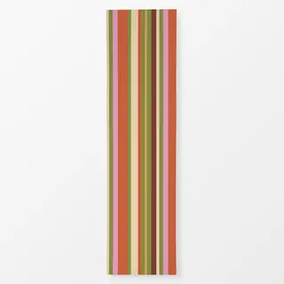 Tischläufer Bunte Streifen Herbstfarben