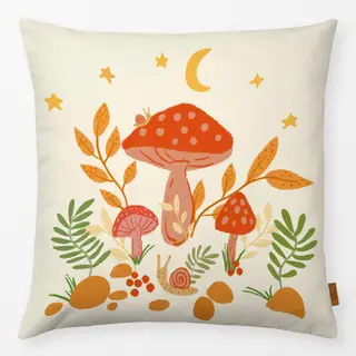 Kissen Pilz Illustration Herbst