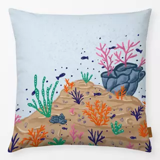 Kissen Korallen & Fische Bunt