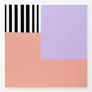 Tischdecke Black Stripes and lila