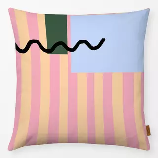 Kissen Stripes rose geo