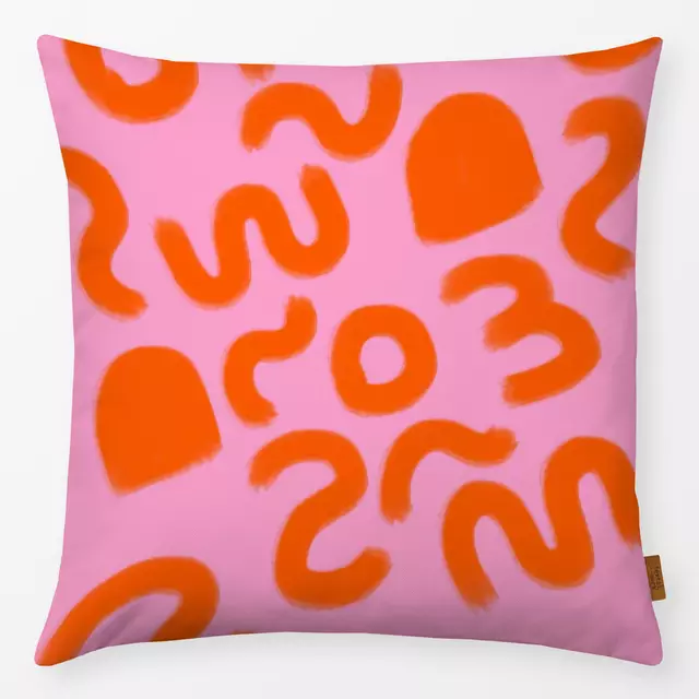 Kissen Mix orange rosa von Ute Arnold