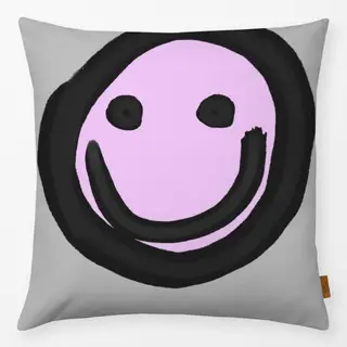 Kissen Smiley Lila soft