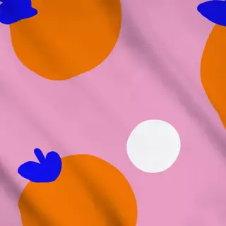 Meterware orangen Party