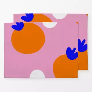 Tischset orangen Party
