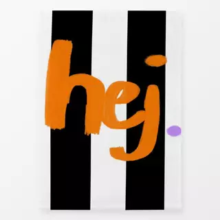 Geschirrtücher hej black stripes