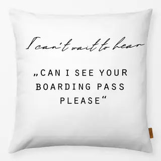 Kissen Boardingpass