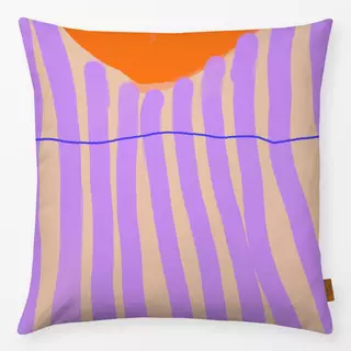 Kissen Sun downer lila stripes
