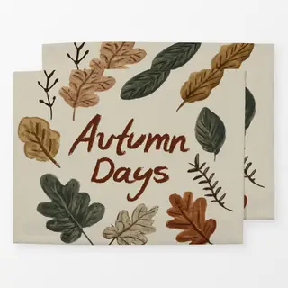 Tischset Autumn Days Blätter