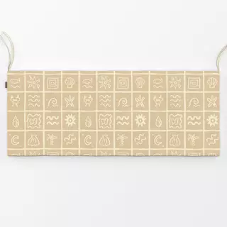 Bankauflage Strandtag Beige