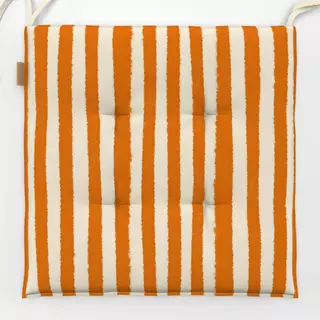 Sitzkissen Streifen Orange