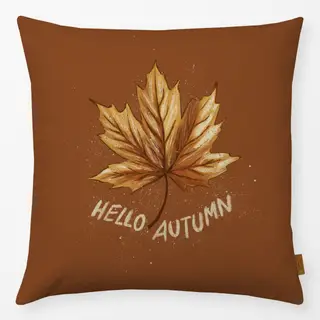 Kissen Hello Autumn Ahornblatt