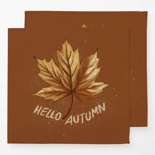 Servietten Hello Autumn Ahornblatt