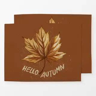Tischset Hello Autumn Ahornblatt