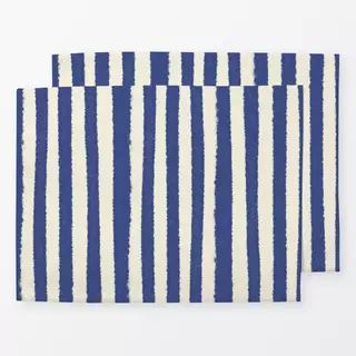 Tischset Blaue Streifen