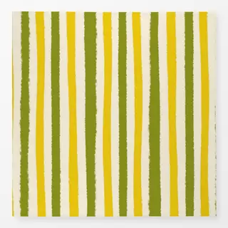 Tischdecke Streifen Olive & Zitrone