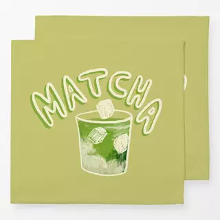 Servietten Matcha grün