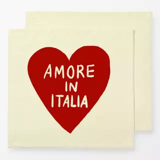 Servietten Amore in Italia