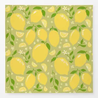 Tischdecke Zitronen