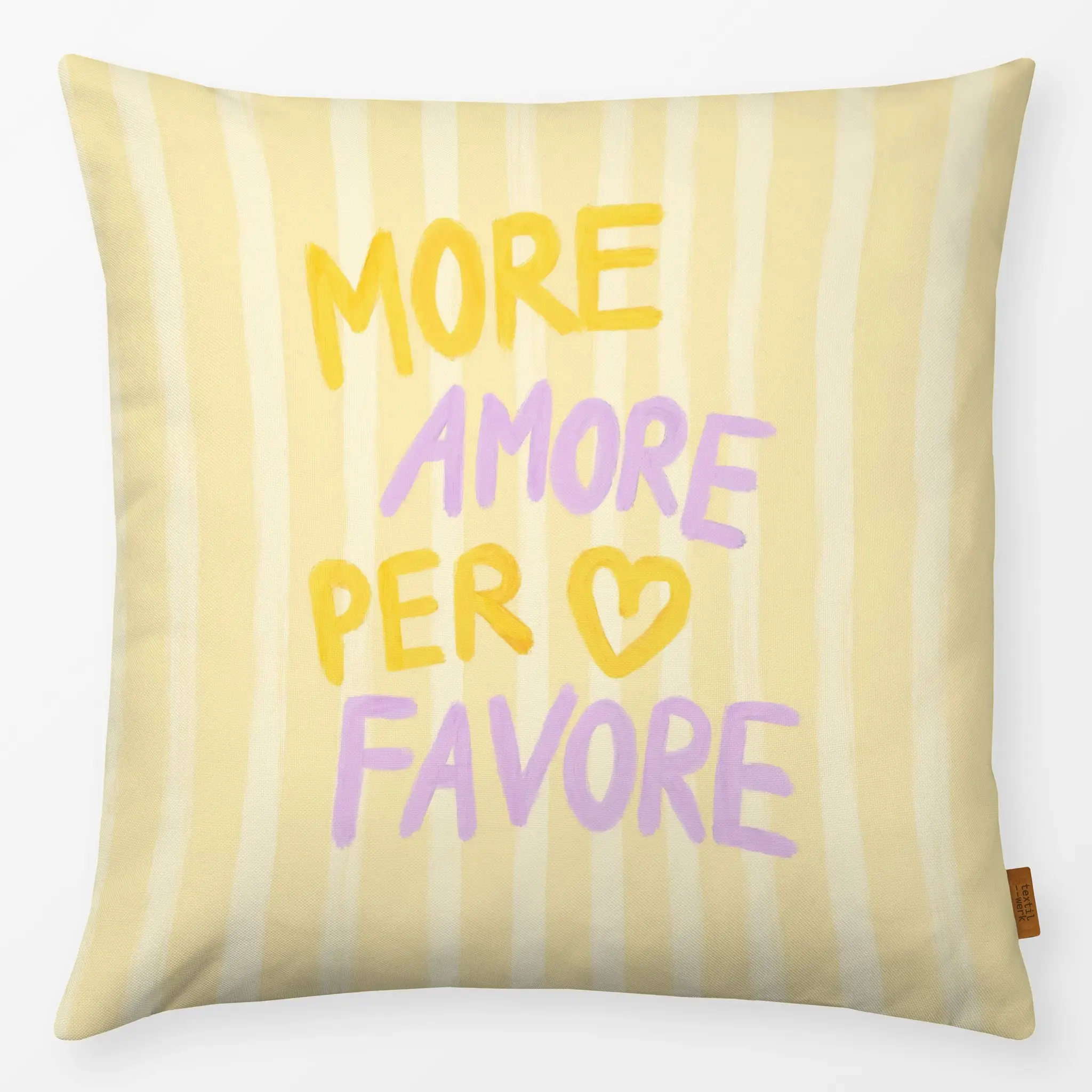 Kissen Kissen More Amore Per Favore Streifen