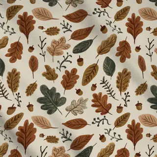 Meterware Herbstblätter