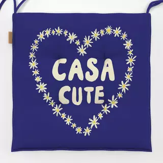 Sitzkissen Casa Cute blau
