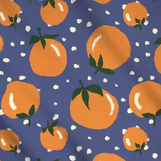Meterware Orangen & Punkte