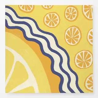 Tischdecke Sommer-Zitrone