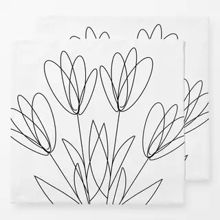 Servietten Tulpen 4