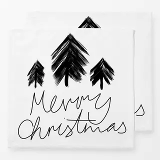 Servietten Merry Christmas Wald