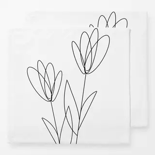Servietten Tulpen 6