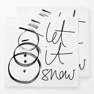 Servietten Let it snow