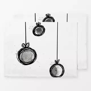 Tischset Weihnachtskugeln no1