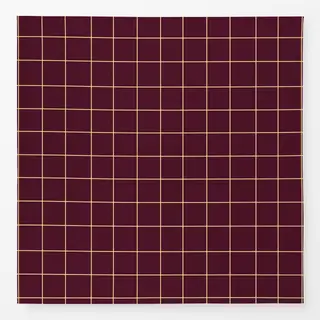 Tischdecke Kariert Bordaux-Gelb