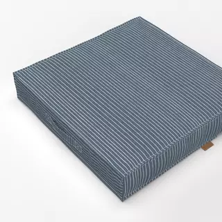 Bodenkissen Streifen Graublau Dunkel