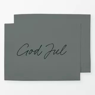 Tischset Lysegrøn God Jul