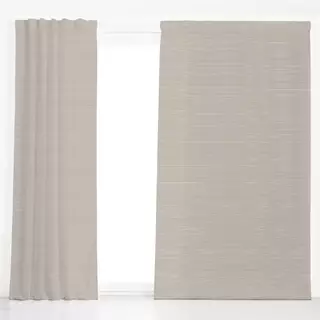 Dekovorhang Streifen Beige Dunkel