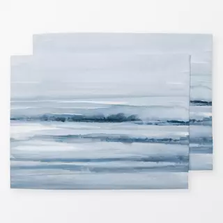 Tischset Watercolor strokes Blue