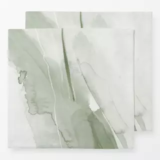 Servietten Brush strokes warm tones 1 Brush strokes green tones 1