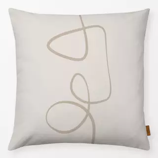 Kissen Ink Strokes 3 Beige Tones