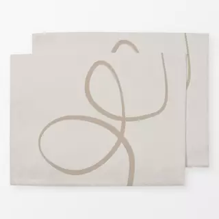 Tischset Ink Strokes 3 Beige Tones