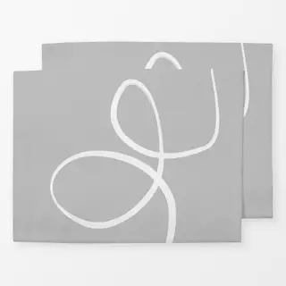 Tischset Ink Strokes 3 Gray Background