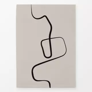 Geschirrtücher Ink Strokes 2 Beige And Black