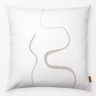 Kissen Ink Strokes 1 Beige