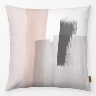 Kissen Brush Strokes Pink and Gray 3