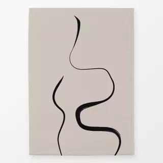 Geschirrtücher Ink Strokes 1 Beige And Black