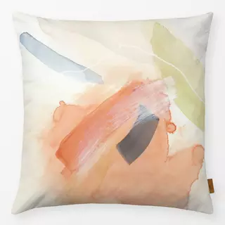 Kissen Brush strokes warm tones 2